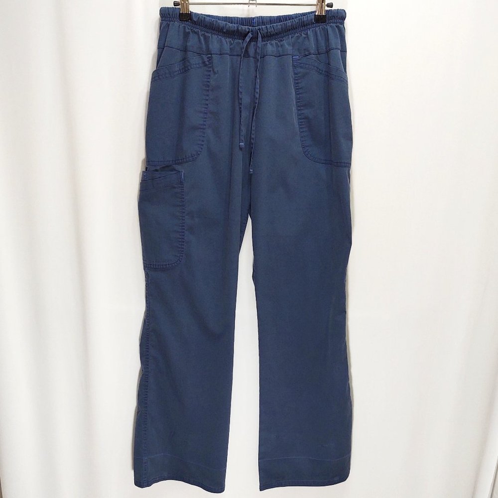 3/$30 Cherokee Workwear Navy Blue Scrub Pants Med